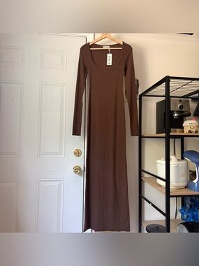 eterne brown dress | Dresses | Eterne Taupe Longsleeve Maxi Adjust the barely FMD-EOFY-25 Chun Li 👊🏽🥋 #spookyszn Color:#26-Cream